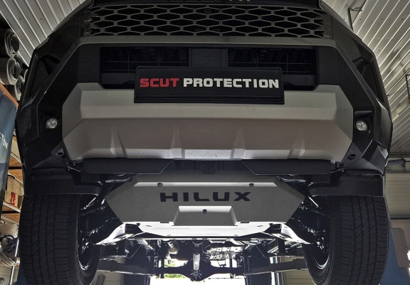 Aluminum skid plate for Toyota Hilux