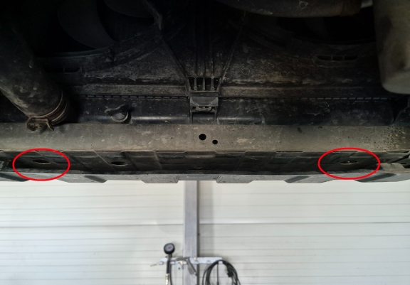 Aluminum skid plate for Mitsubishi Eclipse Cross