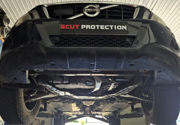 Aluminum skid plate for Volvo V70