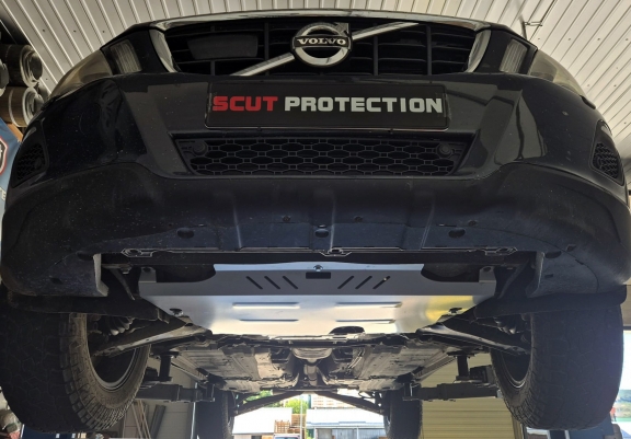 Aluminum skid plate for Volvo V70