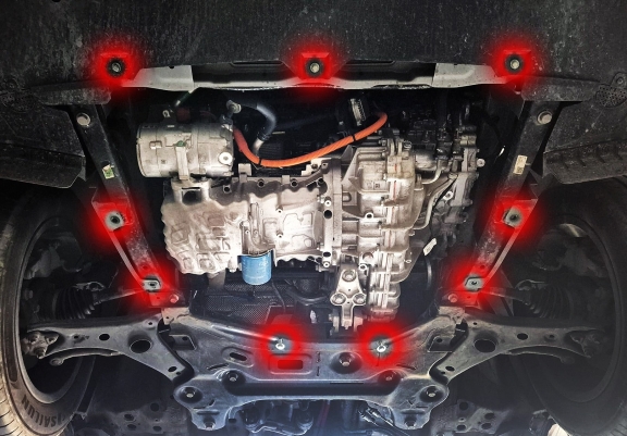 Aluminum skid plate for Exeed LX