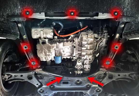 Aluminum skid plate for Exeed LX