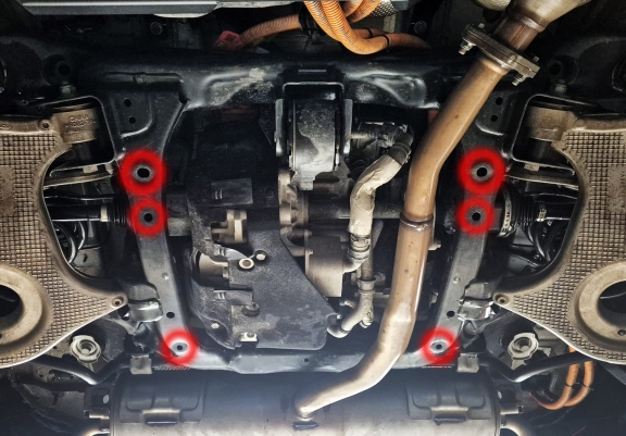 Aluminum diferential skid plate for Omoda 9