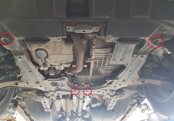 Aluminum skid plate for Honda CR-V