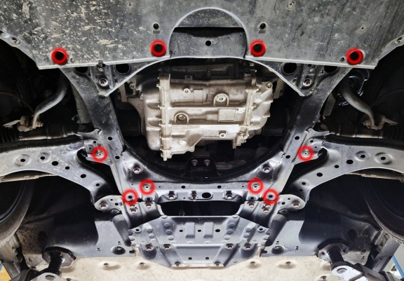 Aluminum skid plate for Subaru Trailseeker