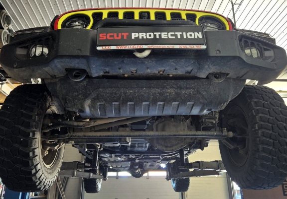 Steel gearbox skid plate for Jeep Wrangler - JL