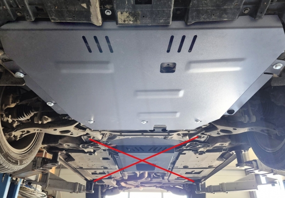 Aluminum skid plate for Toyota Auris