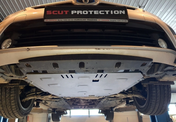Aluminum skid plate for Toyota Auris
