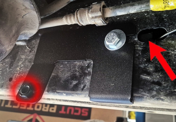 Steel fuel tank skid plate  for Ssangyong Musso Grand