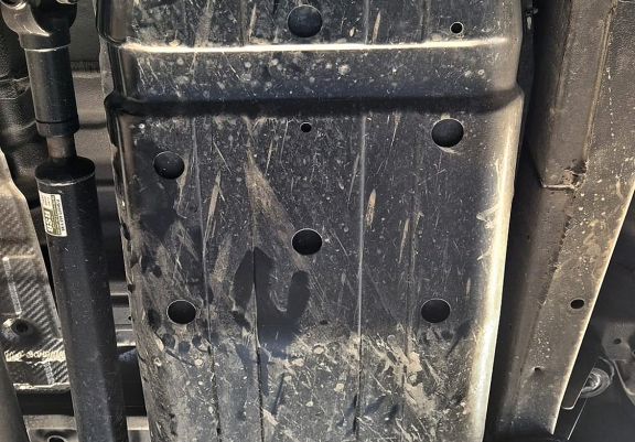 Steel fuel tank skid plate  for Ssangyong Musso Grand