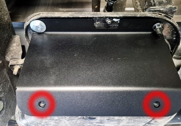 Steel fuel tank skid plate  for Ssangyong Musso Grand