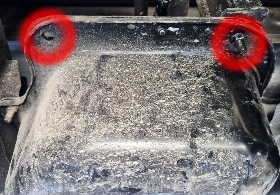 Steel fuel tank skid plate  for Ssangyong Musso Grand