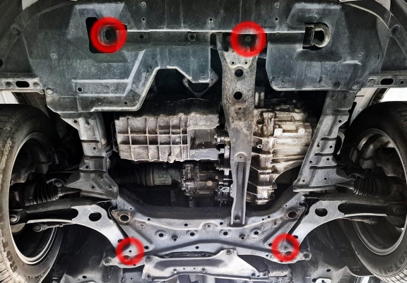 Steel skid plate for Mitsubishi Outlander