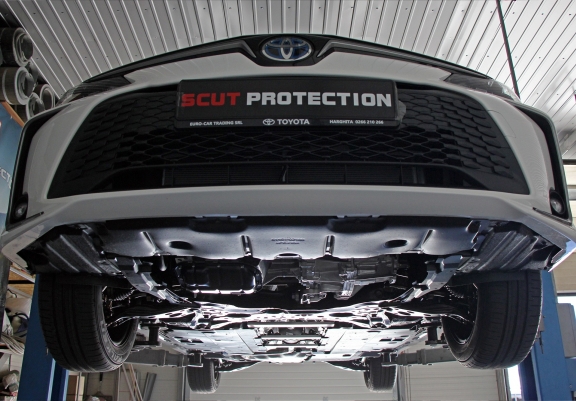 Aluminum skid plate for Toyota Corolla