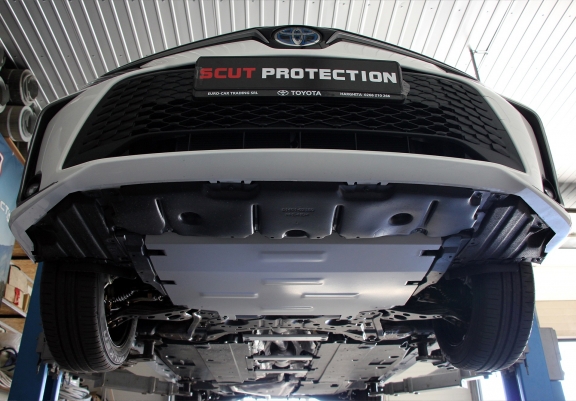 Aluminum skid plate for Toyota Corolla