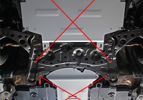 Aluminum catalytic converter plate/cat lock for Toyota C-HR