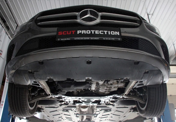 Steel skid plate for Mercedes B-Class W247