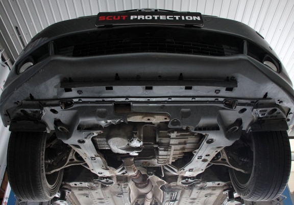 Steel skid plate for the protection of the engine and the gearbox for Honda Accord